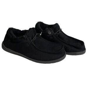 Harmony Balance Mens Canvas Closed Toe Lace-Up Casual Shoes Black Size 9 NWT